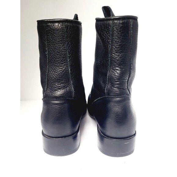 Vintage Durango Black Kiltie Leather Ankle Booties - Size 7 - Picture 6 of 8